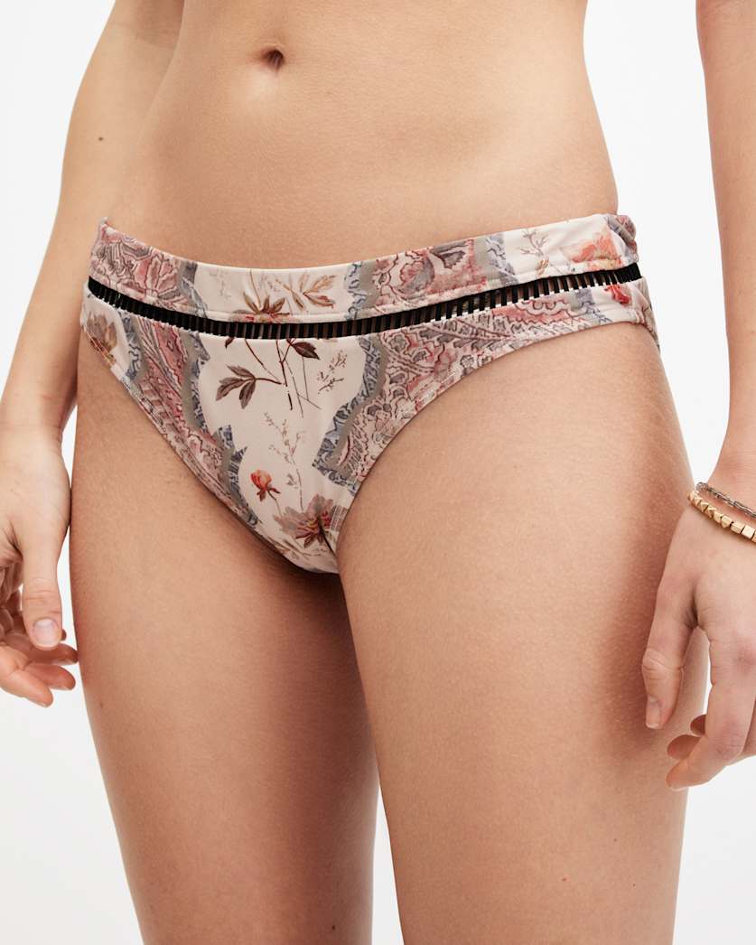 Gorah Floral Print Bikini Bottoms