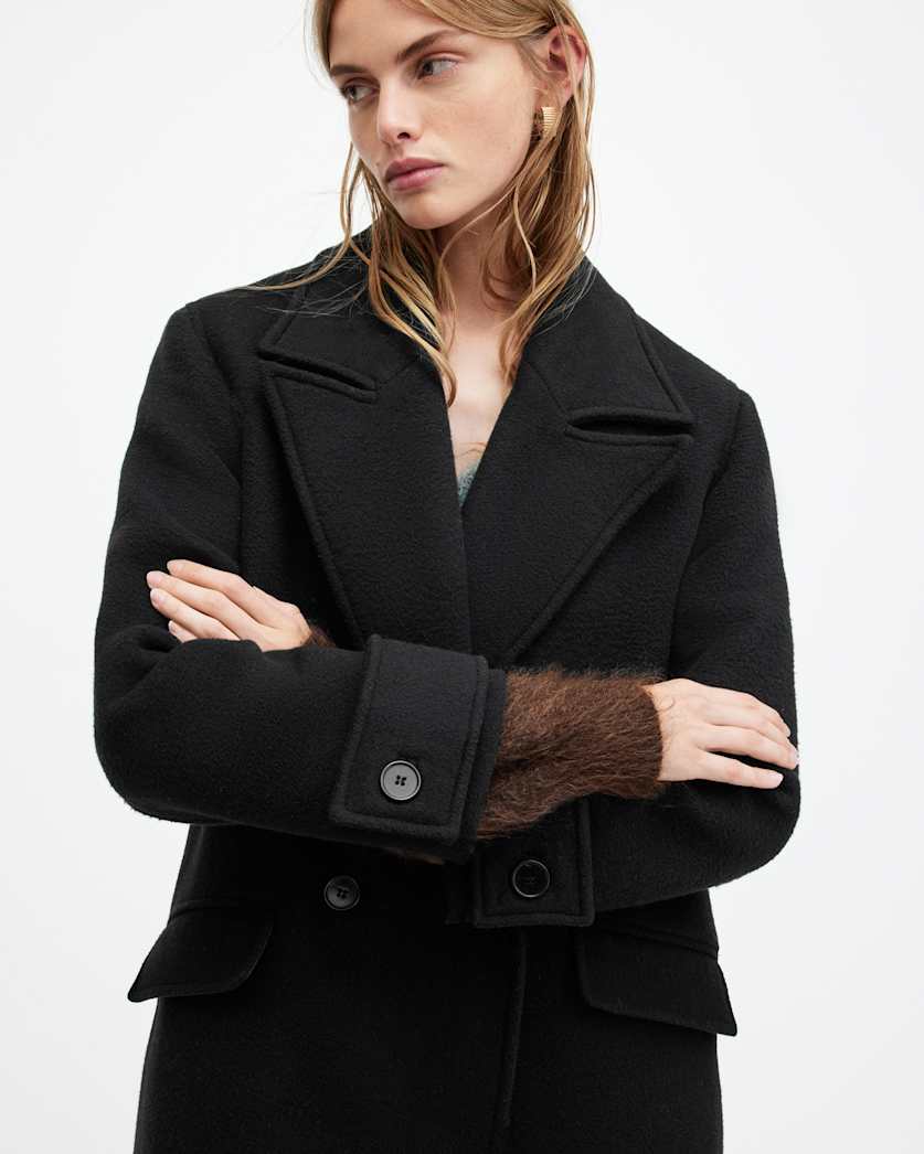 Mabel Double Breasted Long Line Coat