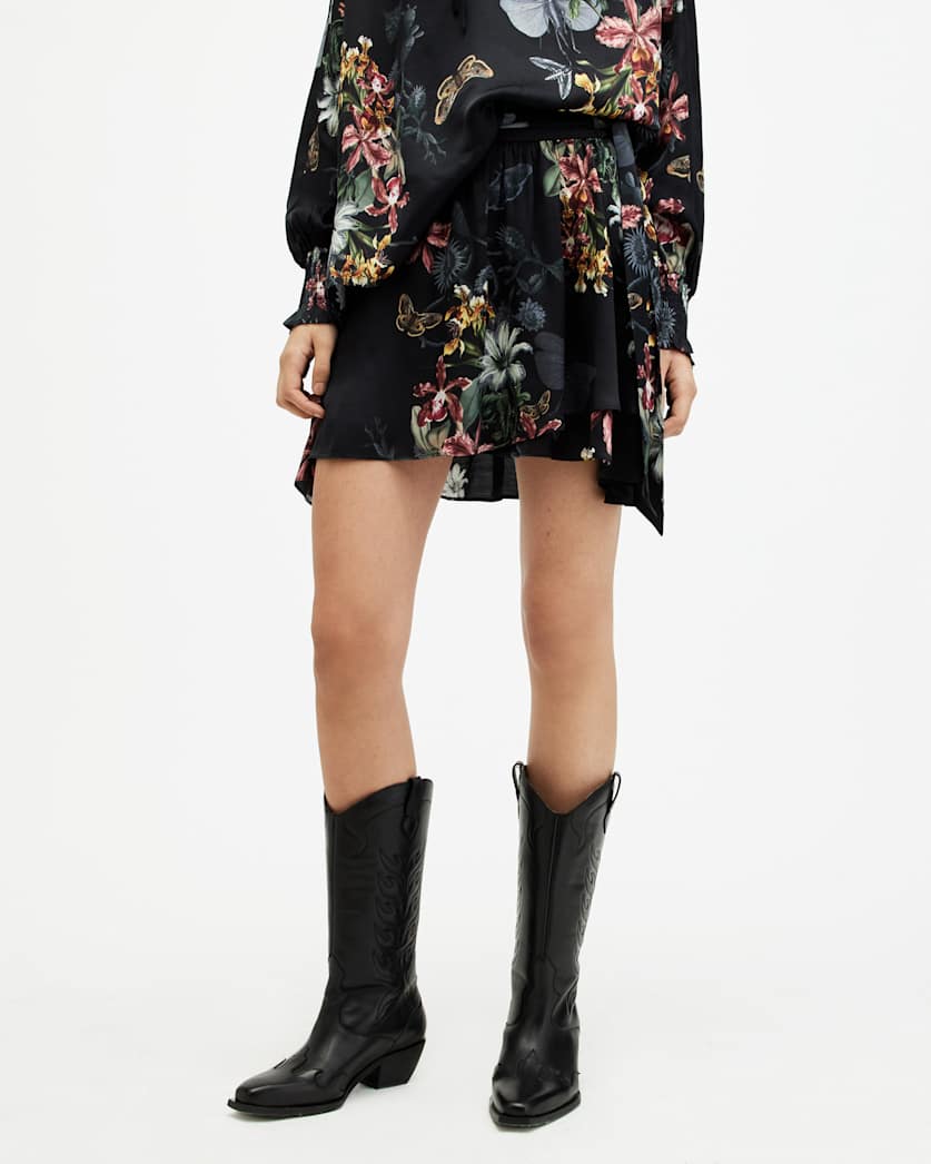 Maria Sanibel Floral Printed Mini Skirt
