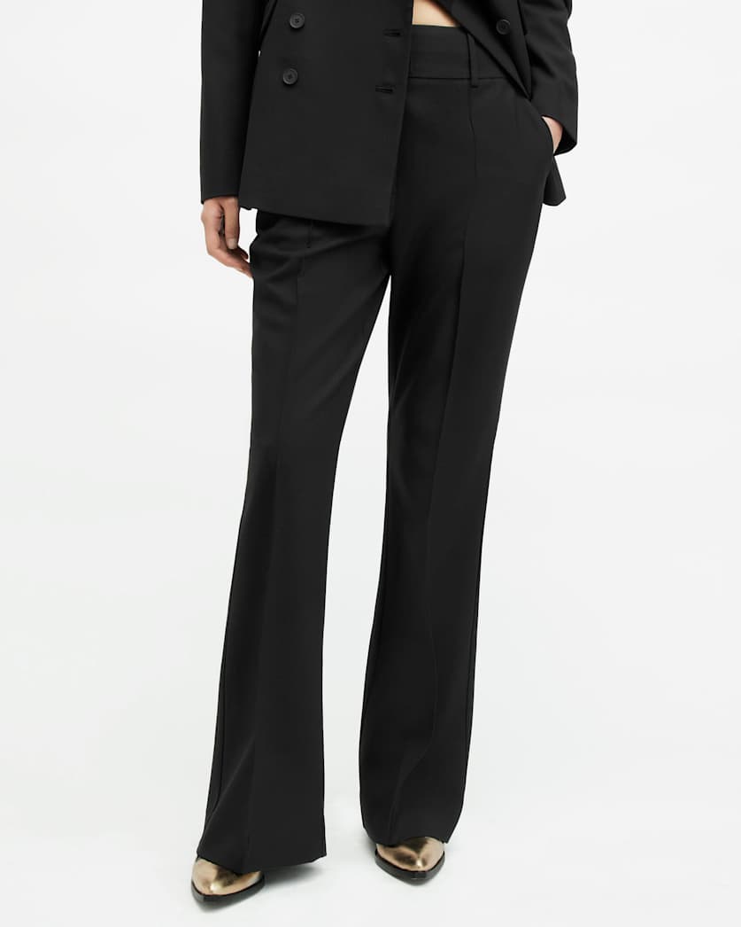 Sevenh High-Rise Slim Flared Trousers