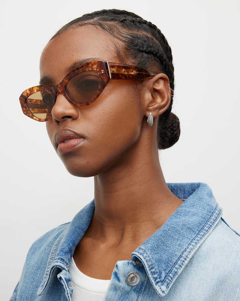 Calypso Bevelled Cat Eye Sunglasses