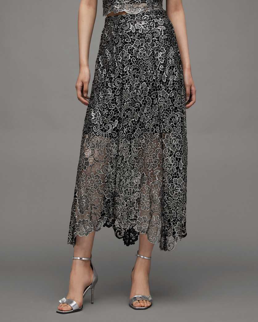 Camila Broderie Midi Skirt