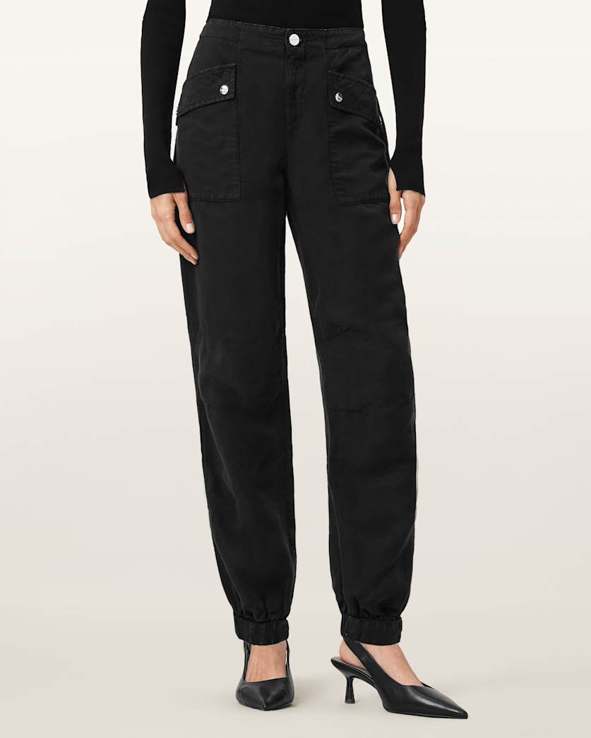 Val Cargo Linen Blend Trousers