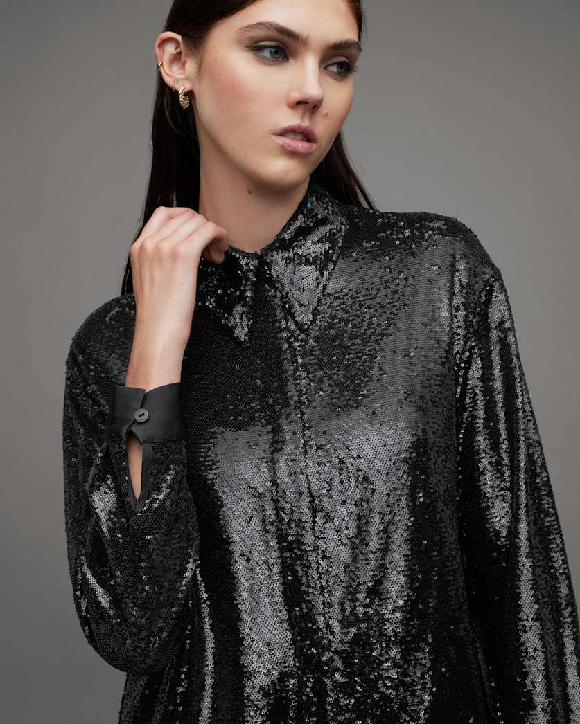 Charli Sequin Relaxed Fit Shirt