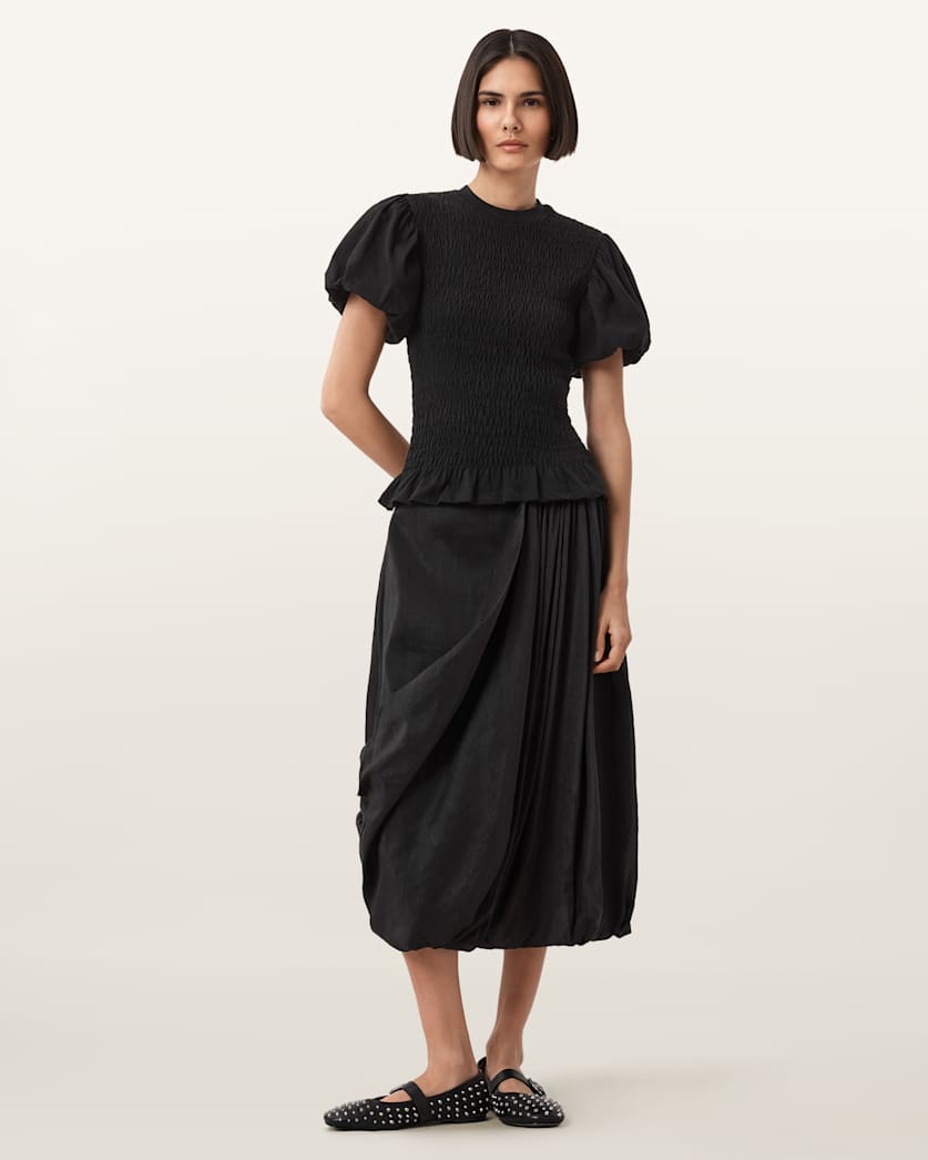 Dael Smocked Slim Top