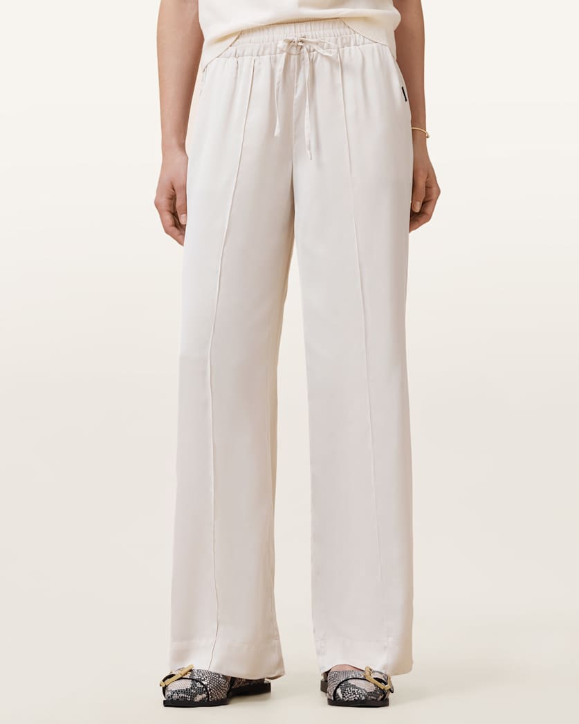 Alba Satin Wide Leg Trousers