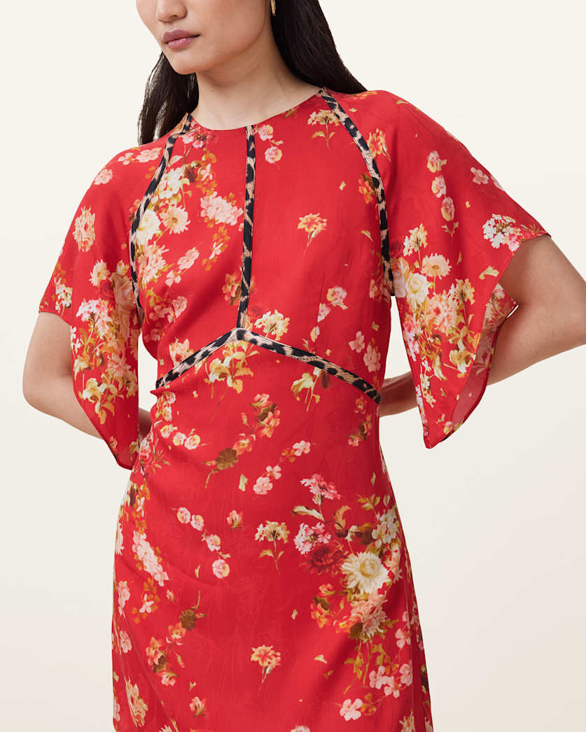 Xena Floral Print Mini Dress