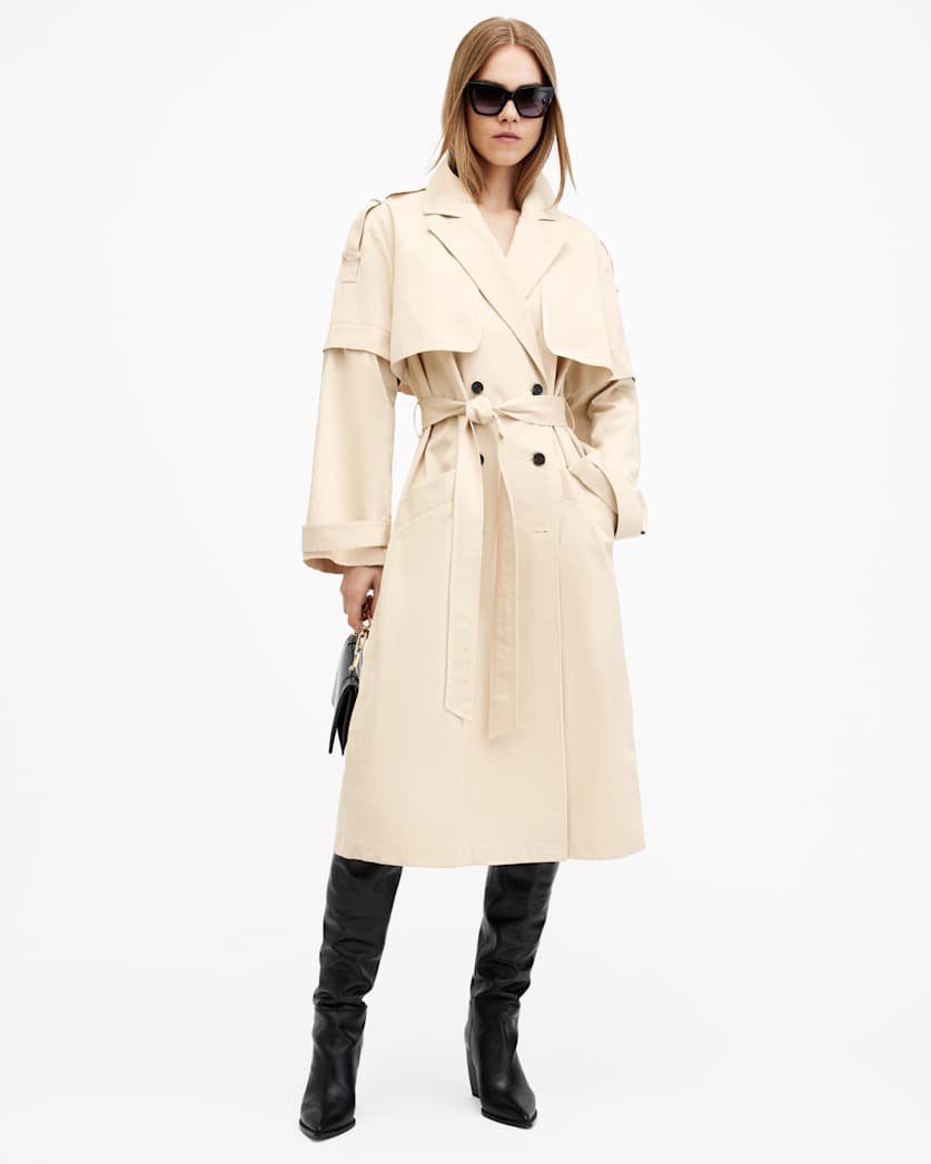Clyde Trench Coat With Removable Sleeves