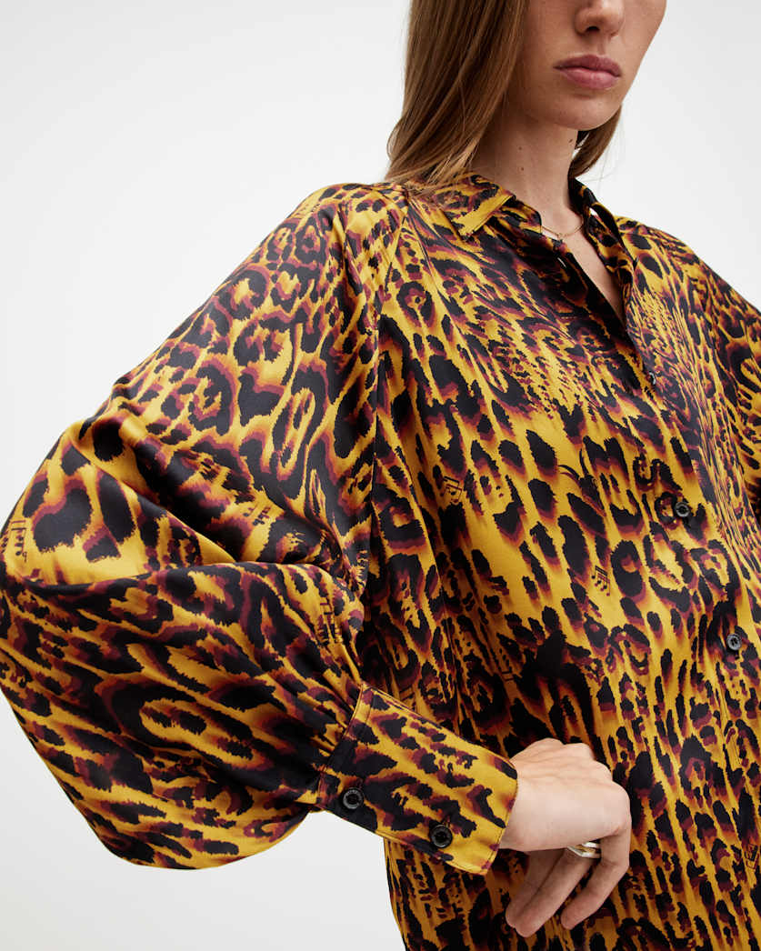 Oana Leopard Print Shirt