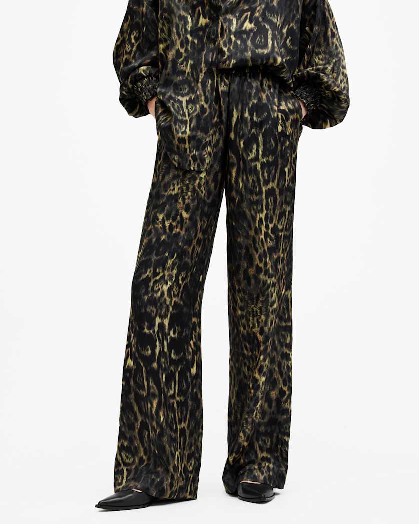 Charli Silk Blend Wide Leg Trousers