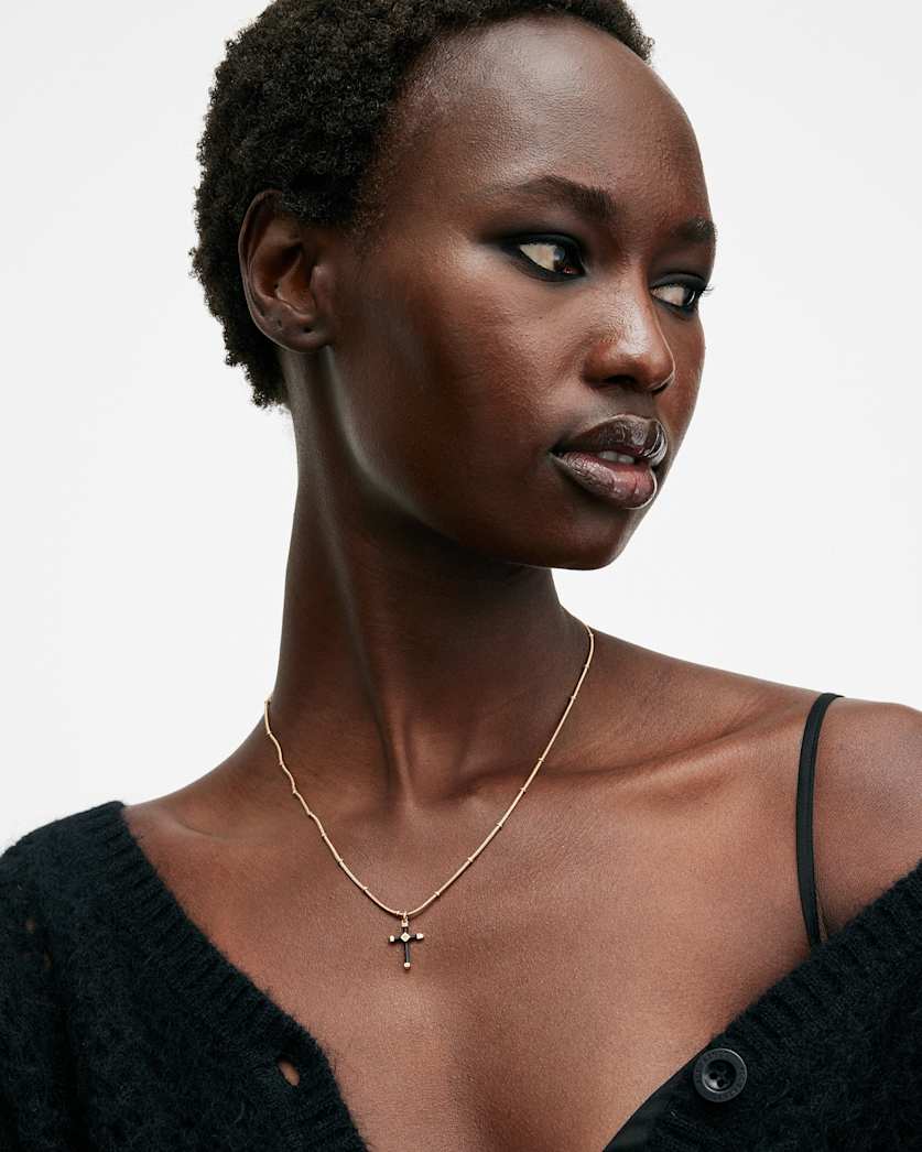 Lyra Cross Pendant Necklace