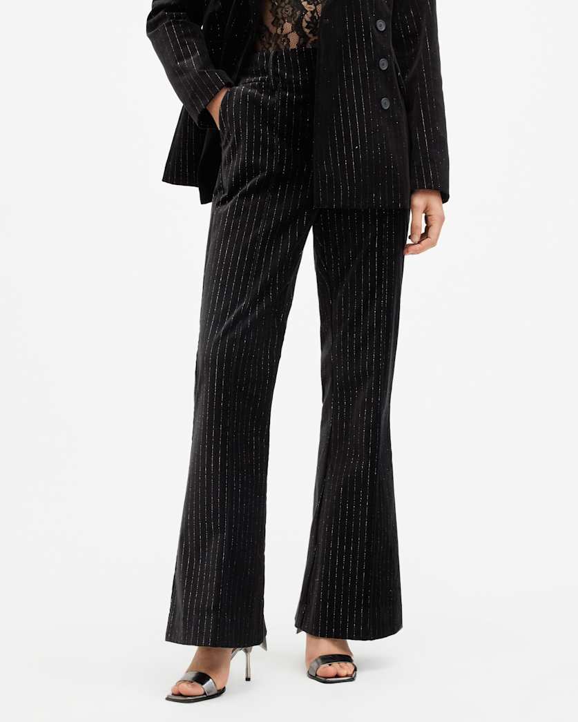 Sevenh High-Rise Slim Flared Trousers
