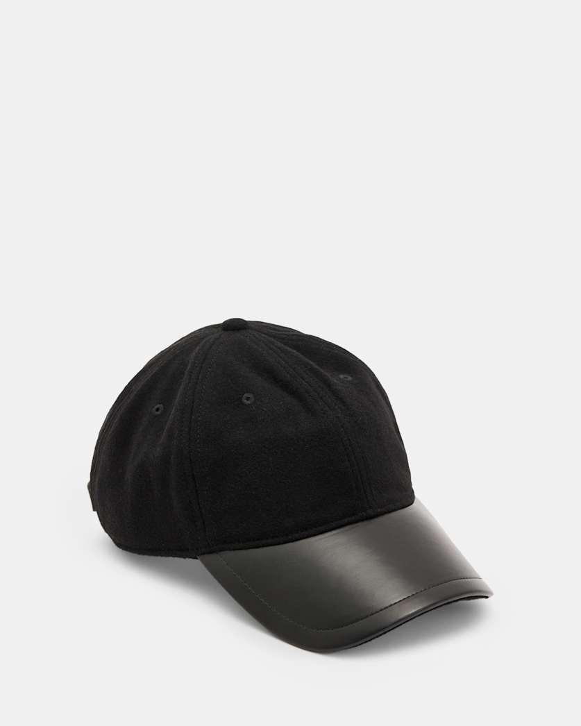 Wool Leather Baseball Cap