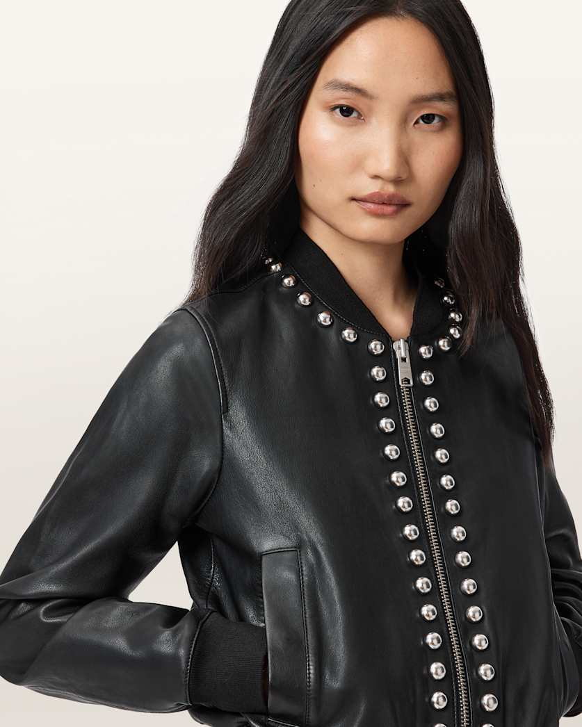 Orten Wilder Leather Bomber Jacket