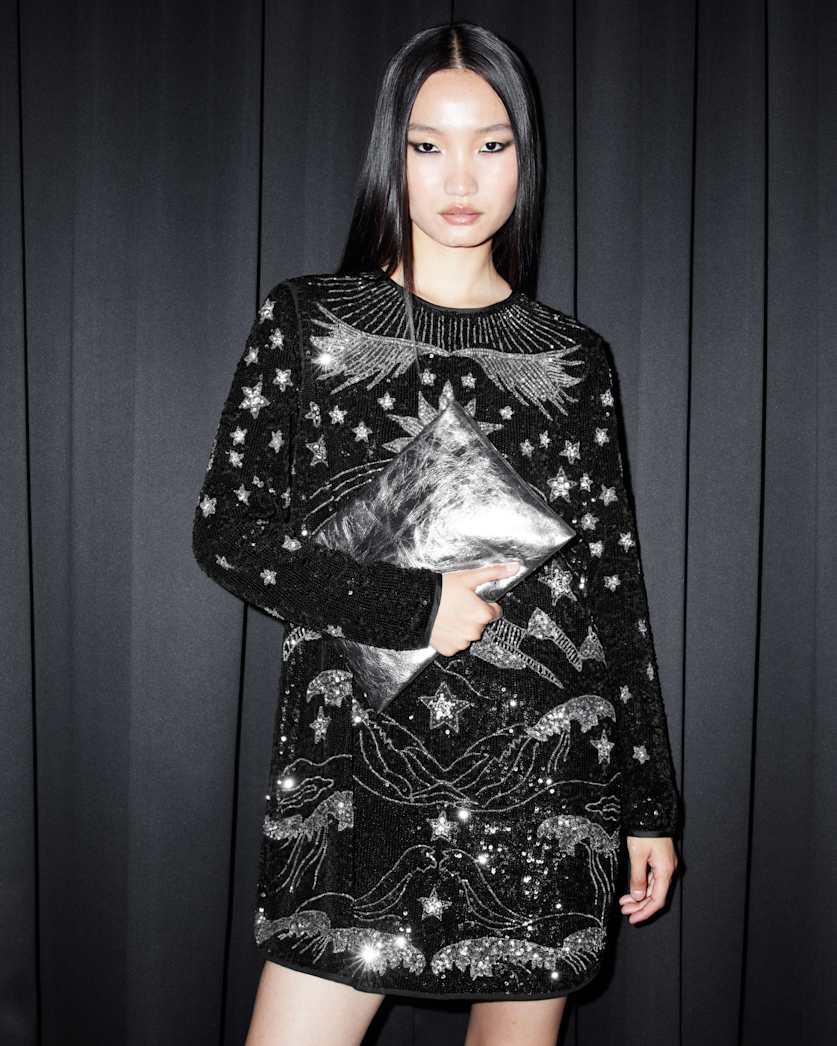 Noushka Embellished Mini Dress