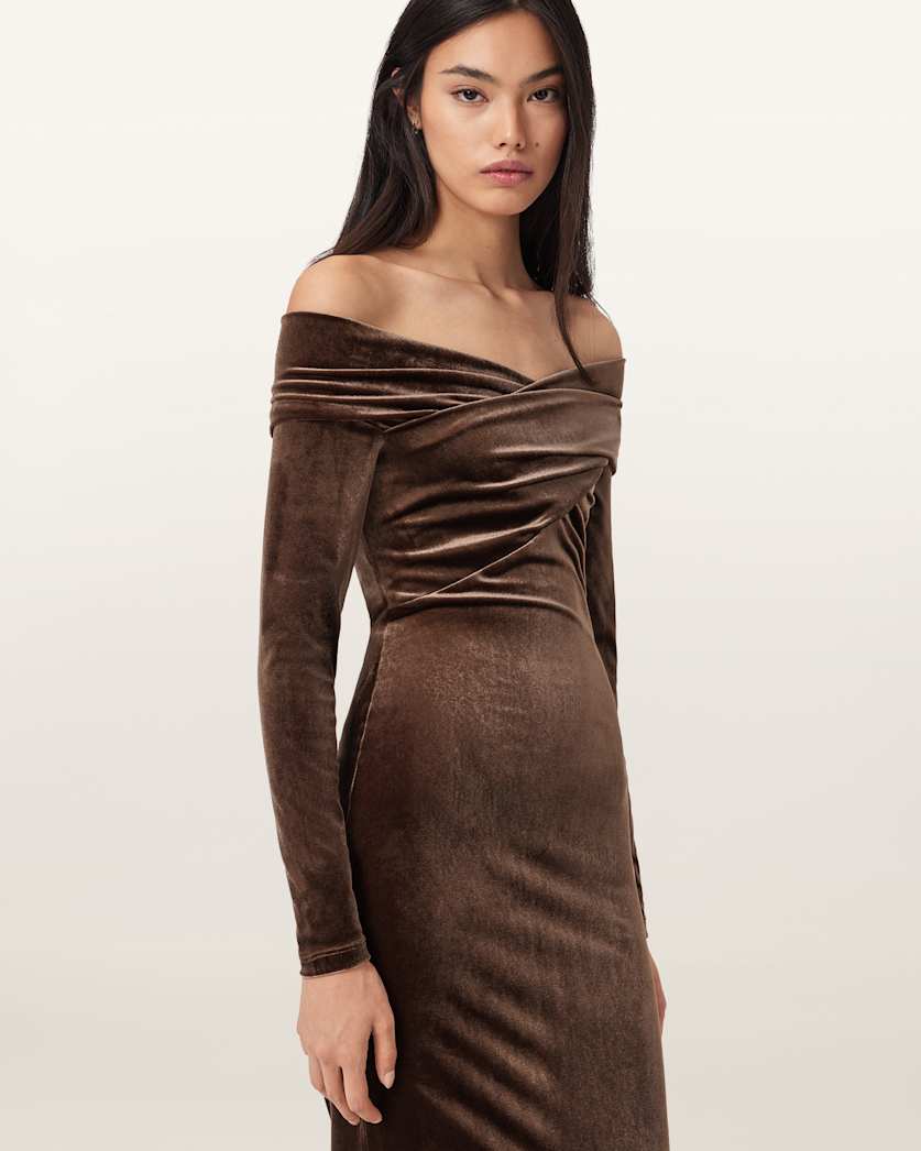 Delta Velvet Midi Dress