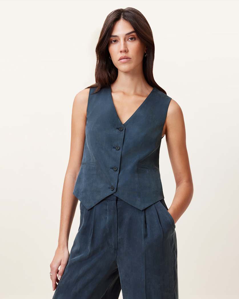 Averie Tencel Relaxed Fit Waistcoat