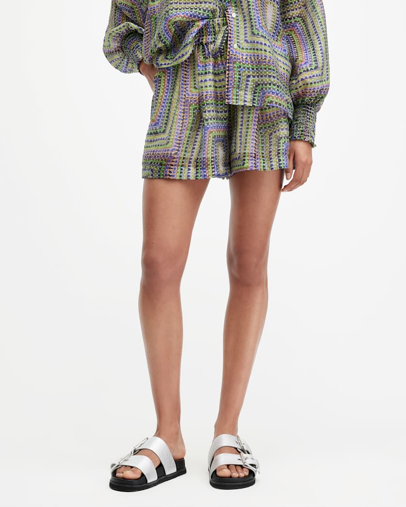 Isla Luisa Print Relaxed Fit Shorts