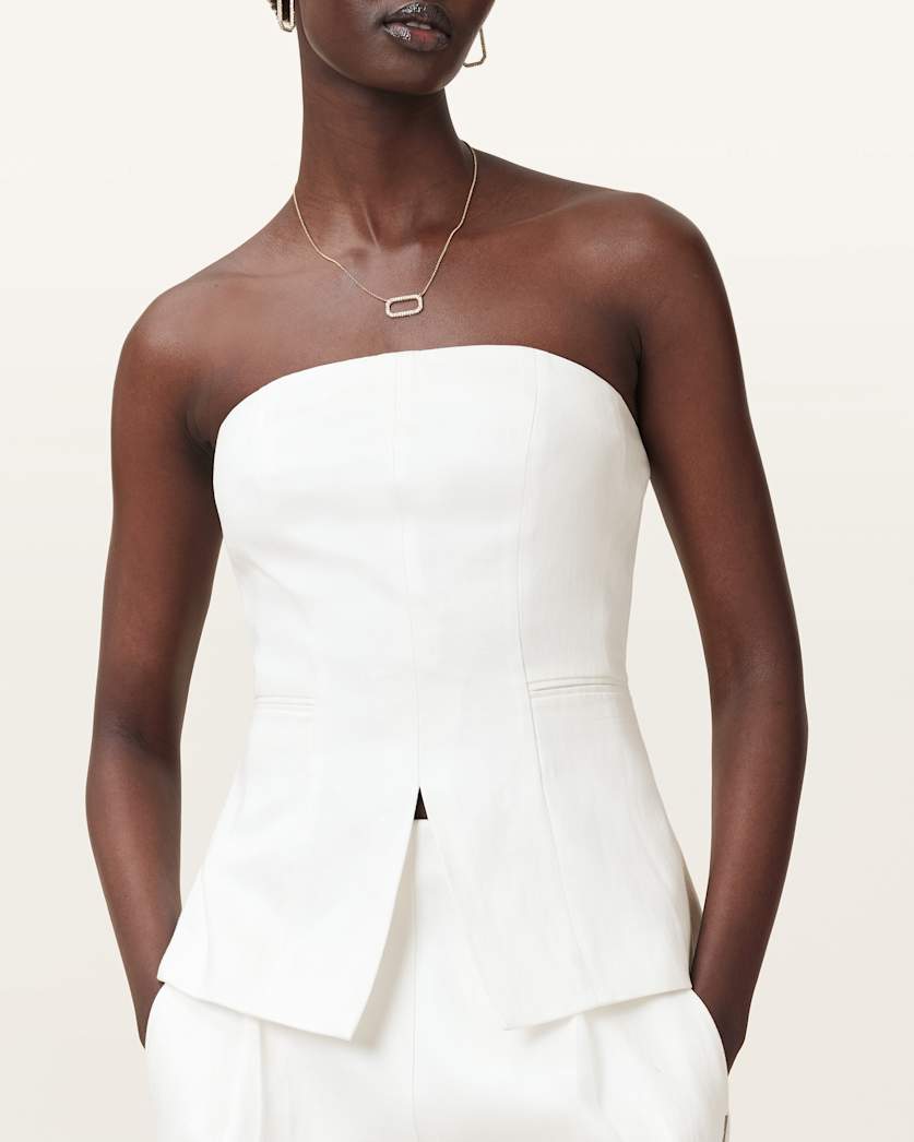 Bonnie Tailored Linen Blend Bodice