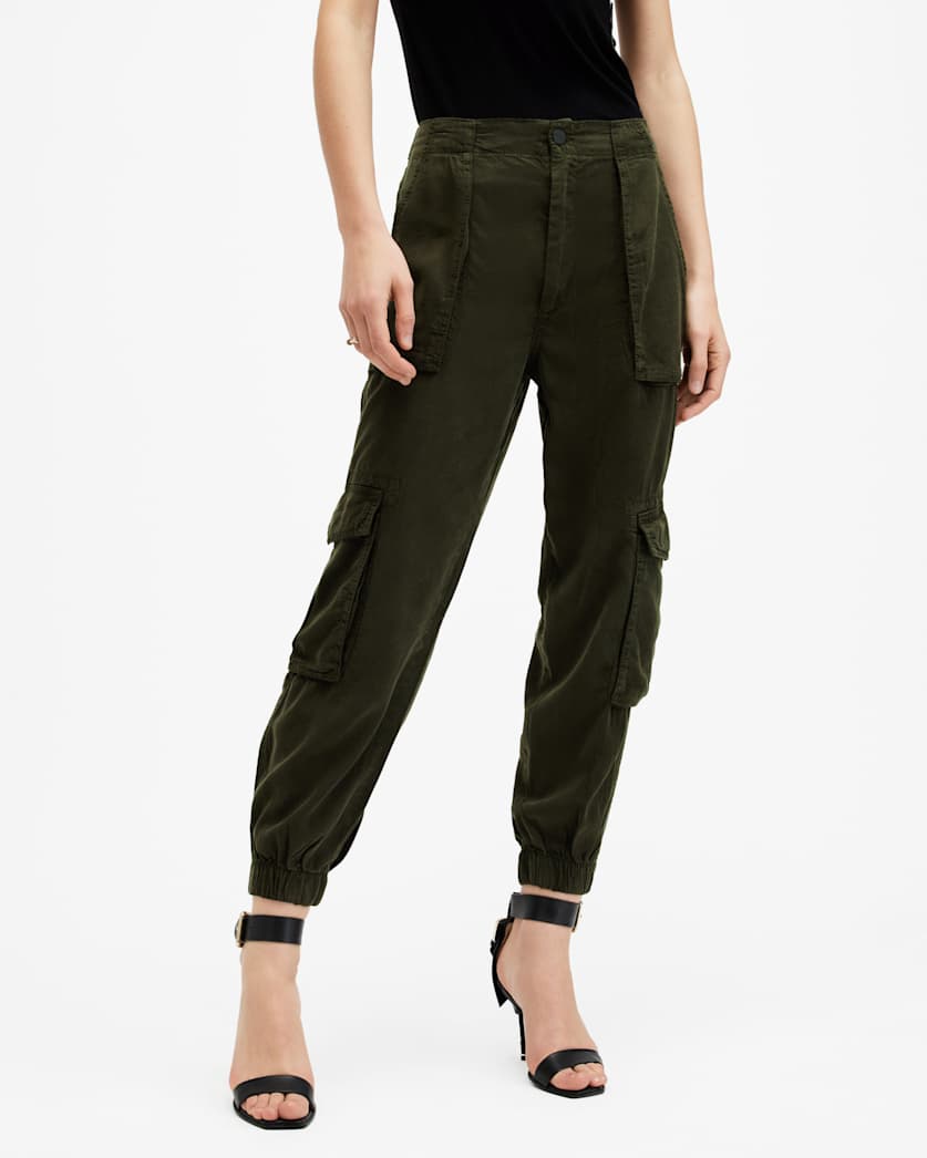 Freda Lightweight Denim Cargo Trousers