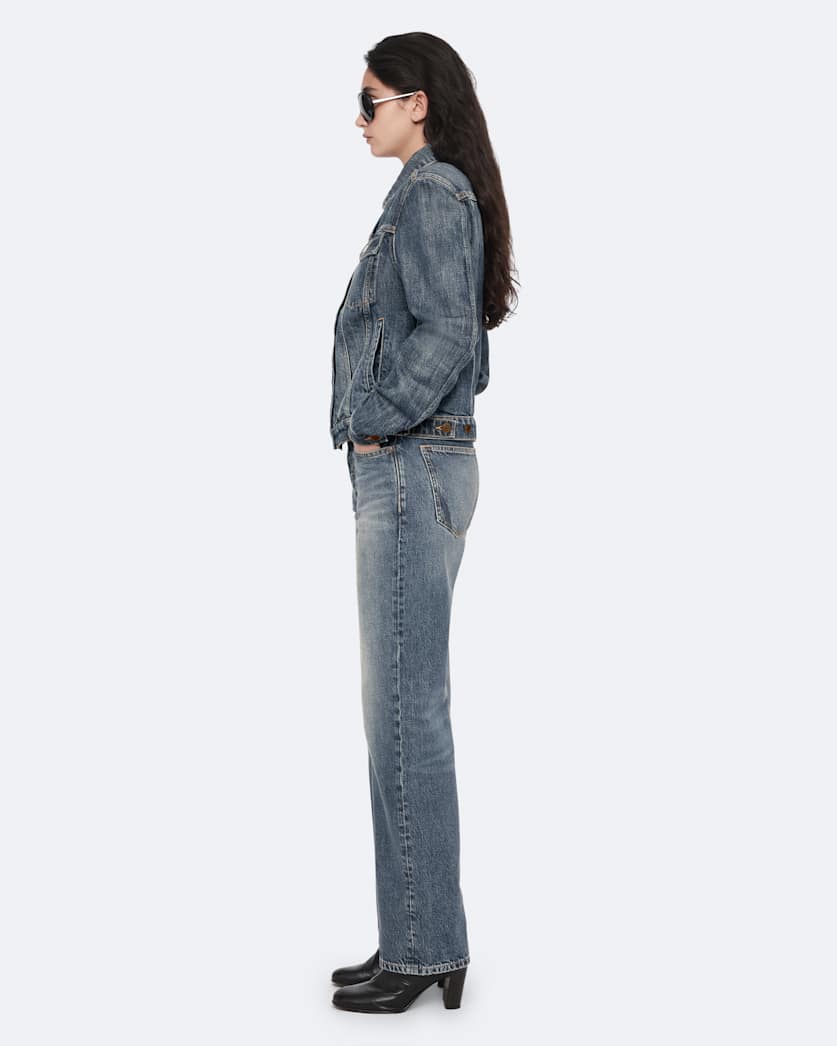 Cohen Mid-Rise Straight-Leg Jeans