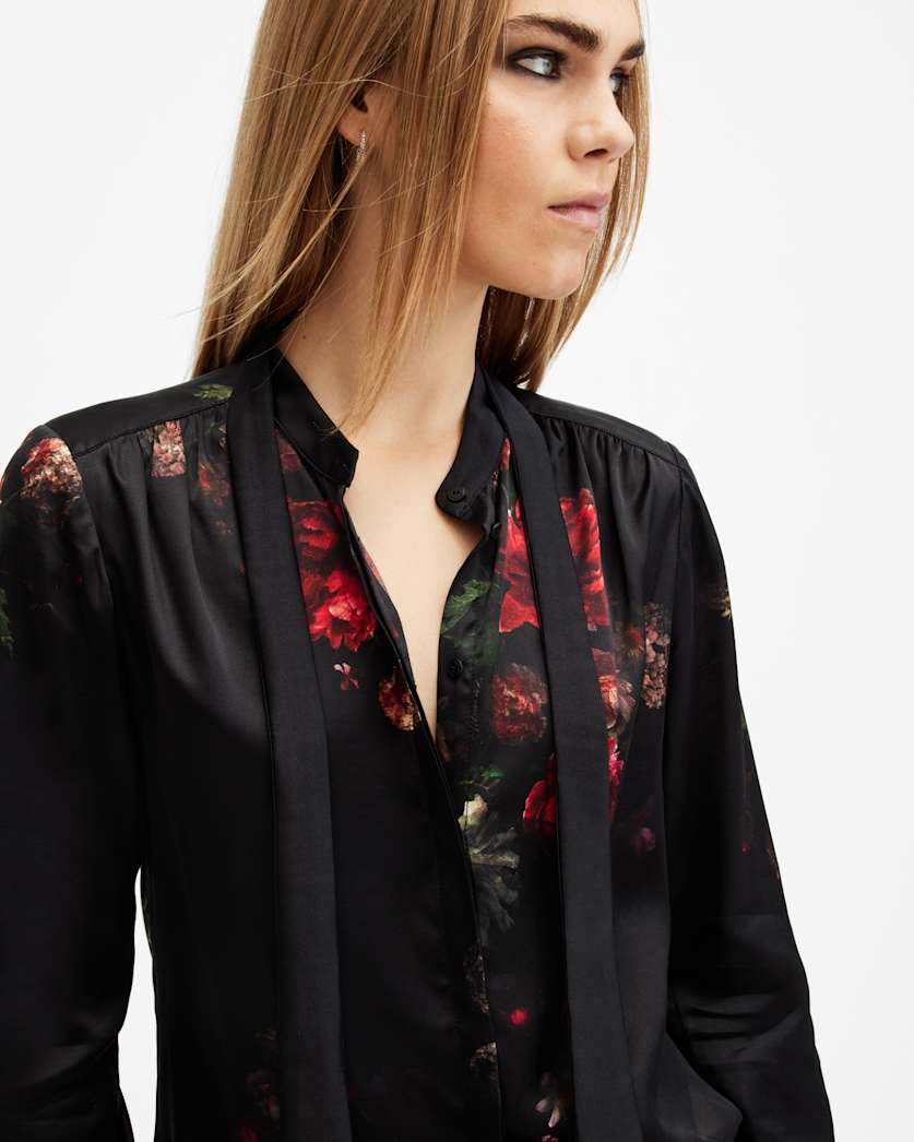 Toni Silk Blend Printed Shirt