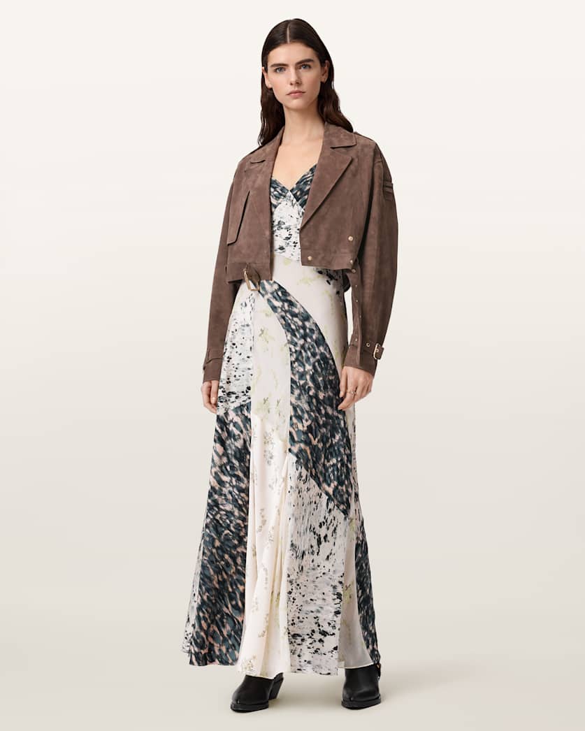 Ophelia Cropped Suede Jacket