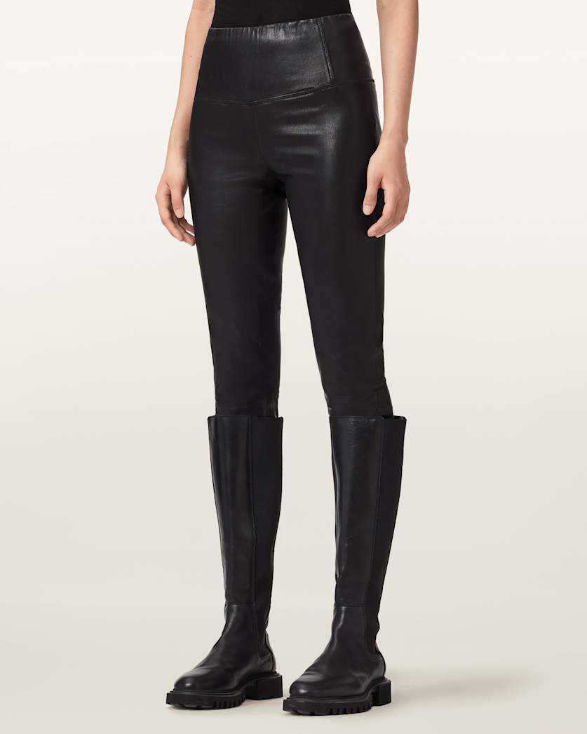 Cora Leather Stretch Leggings