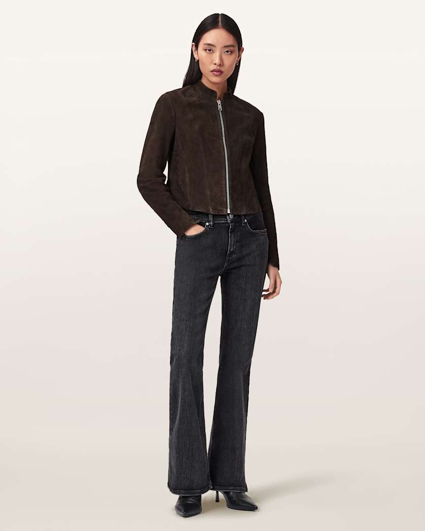 Sadler Slim Fit Suede Jacket