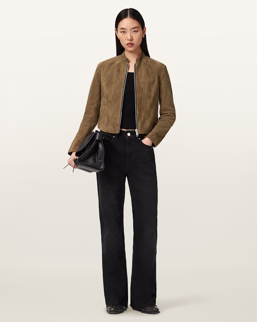 Sadler Slim Fit Suede Jacket