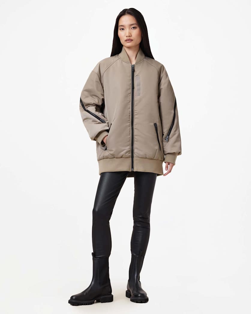 Hanaa Oversized Bomber Jacket