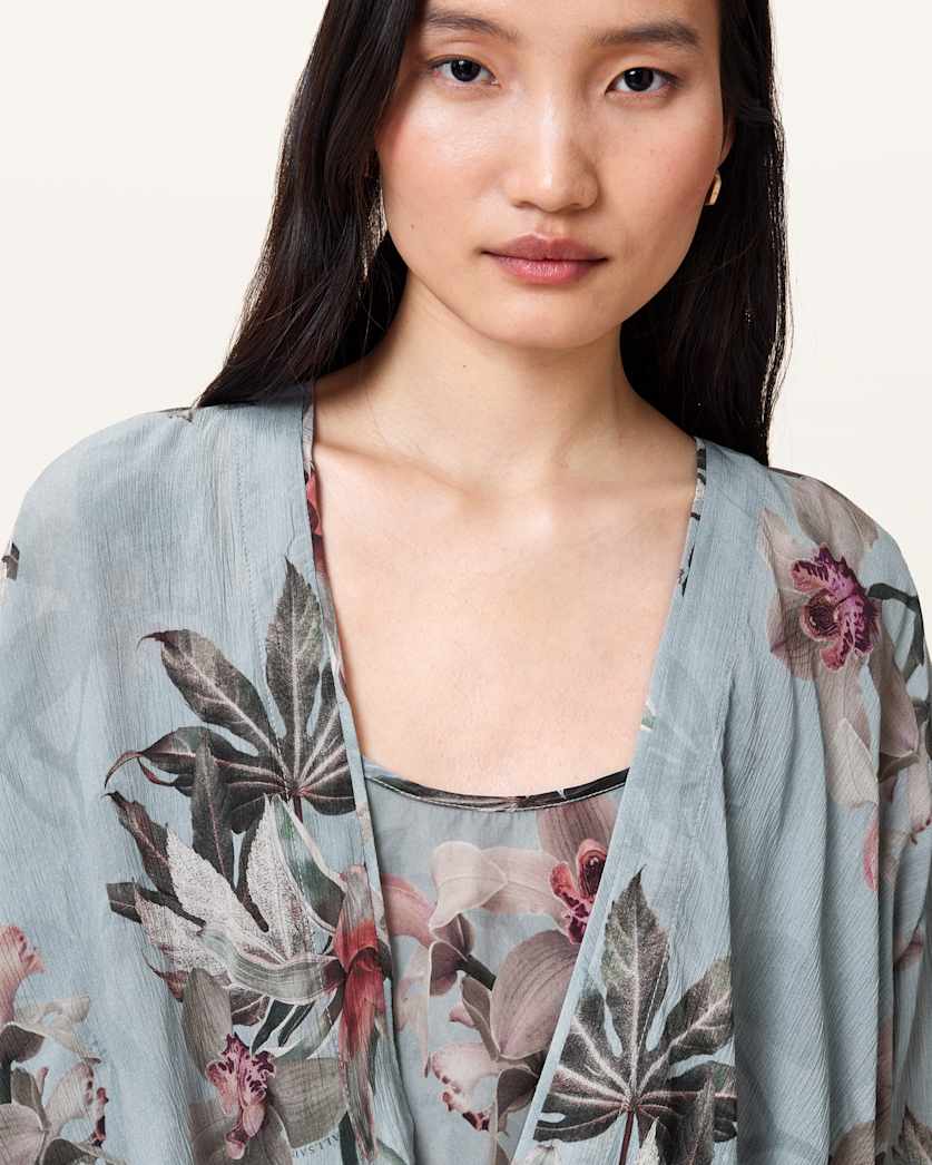 Avala High Low Floral Wrap Top