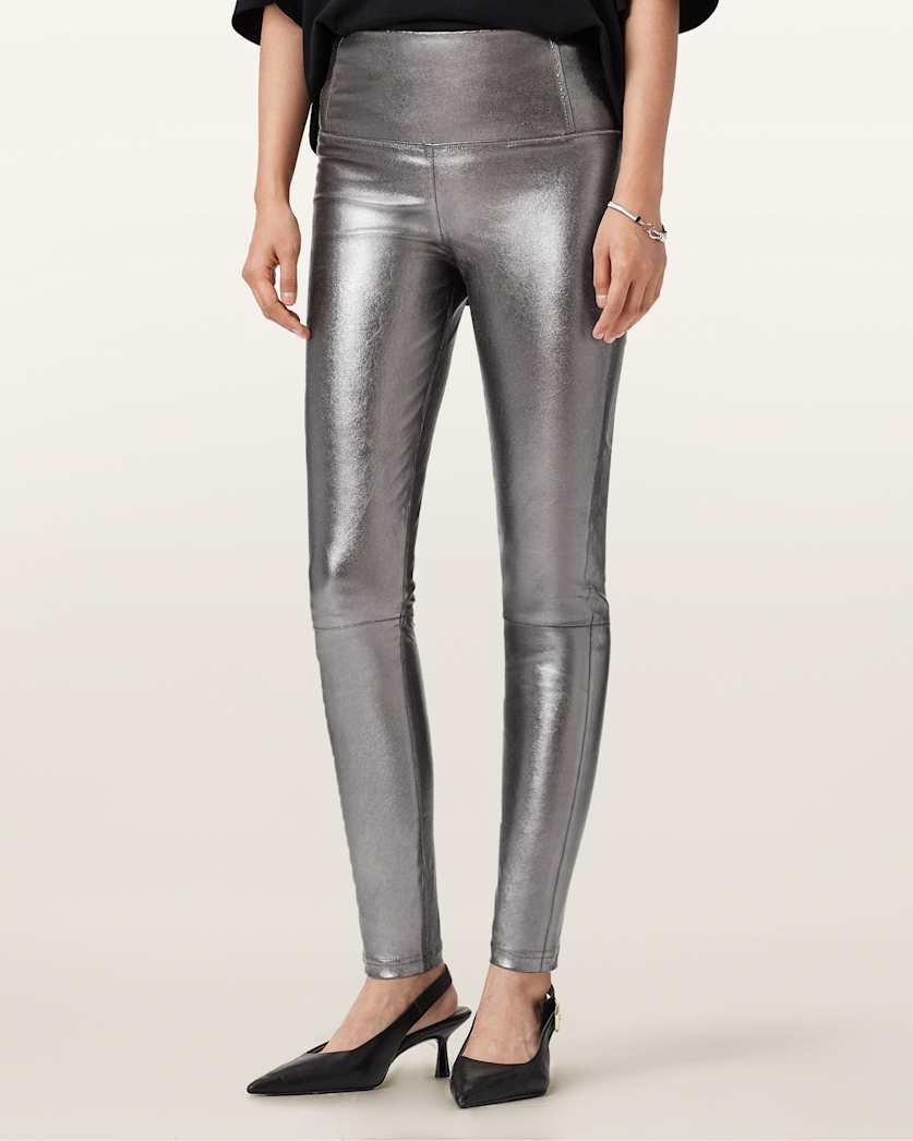 Cora High-Rise Leather Leggings