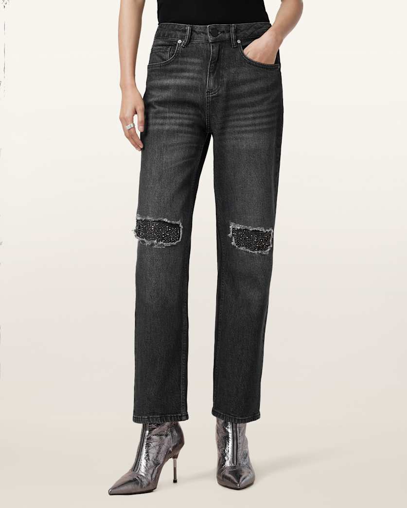 Ida Cropped Straight Denim Jeans