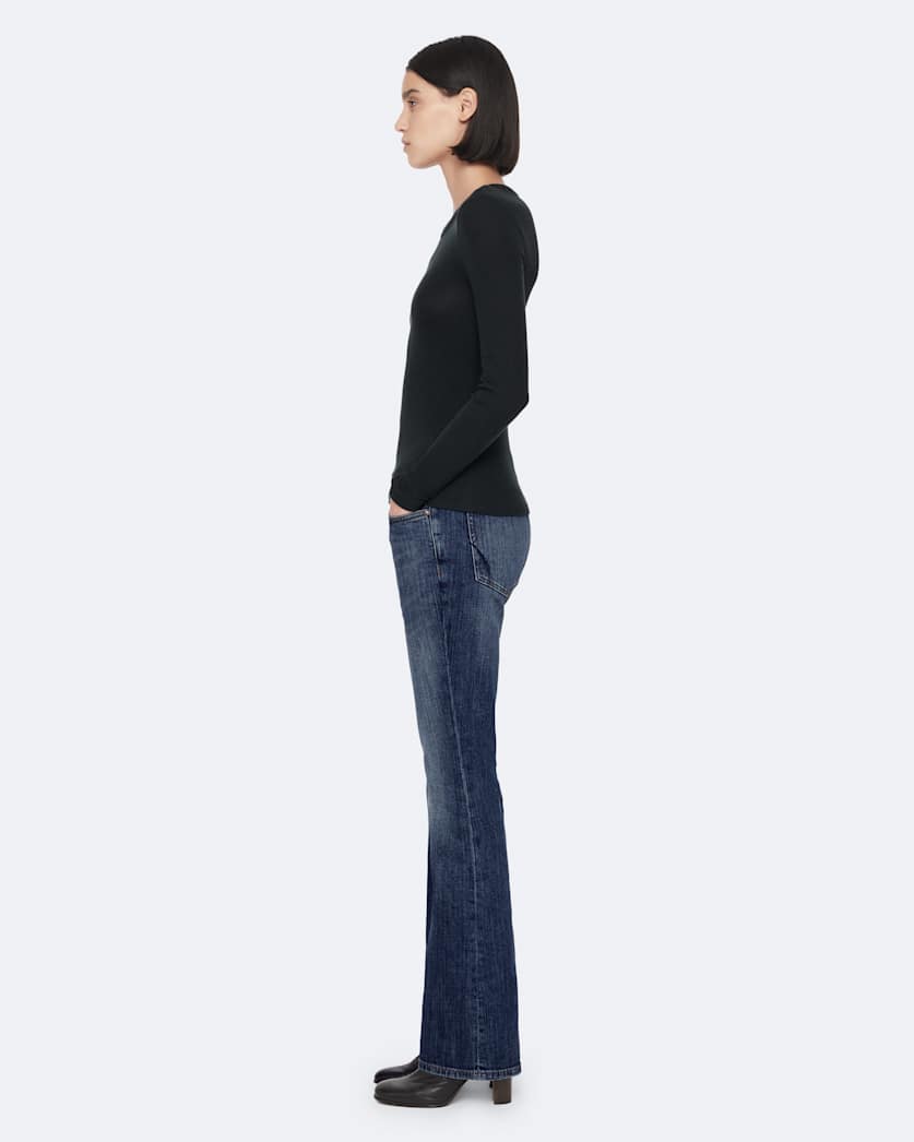 Eve High-Rise Slim Bootcut Jeans