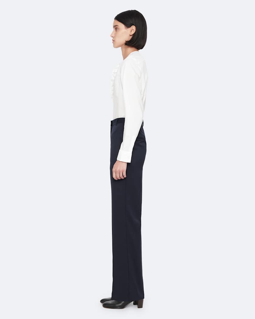 Elysia Mid-Rise Slim-Fit Tailored Trousers