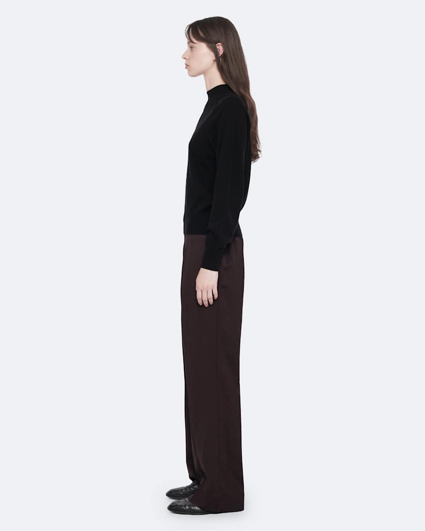 Leonie Mid-Rise Satin Wide-Leg Trousers