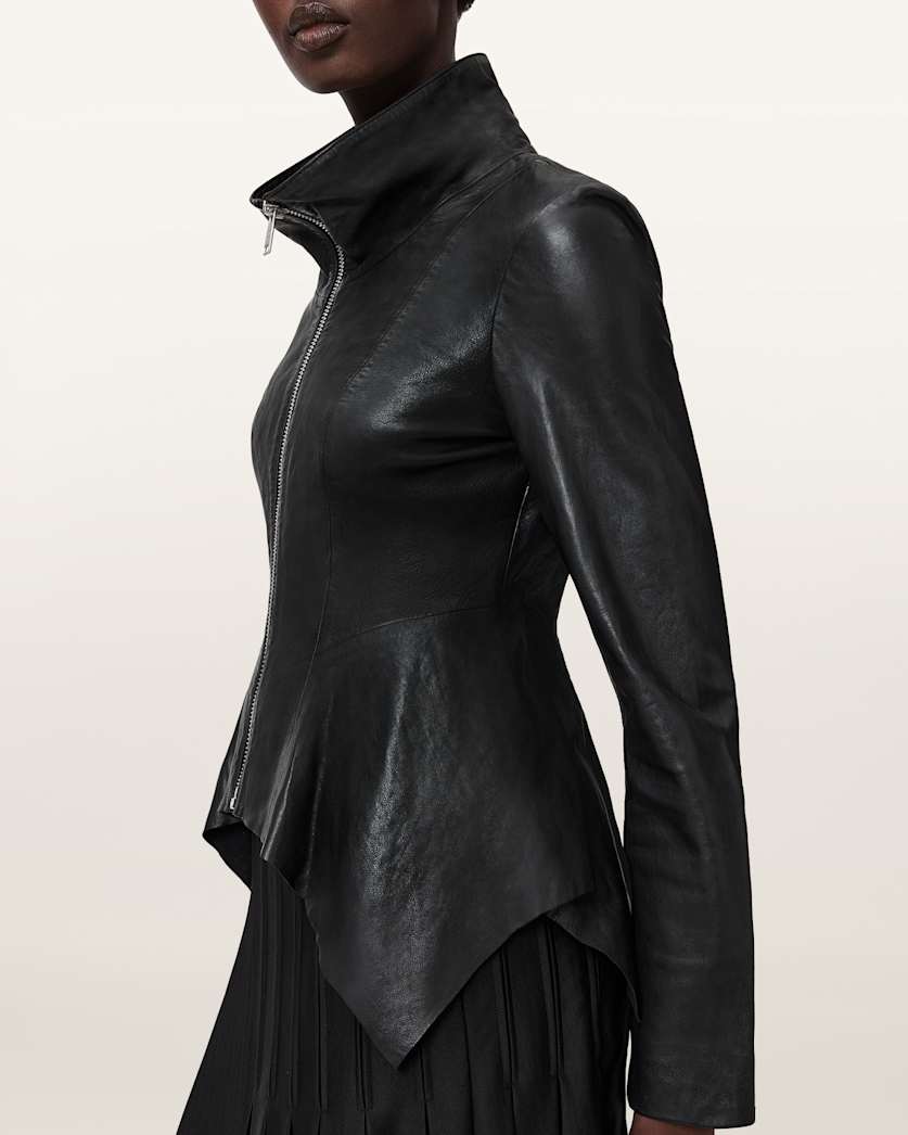 Grace Leather Biker Jacket