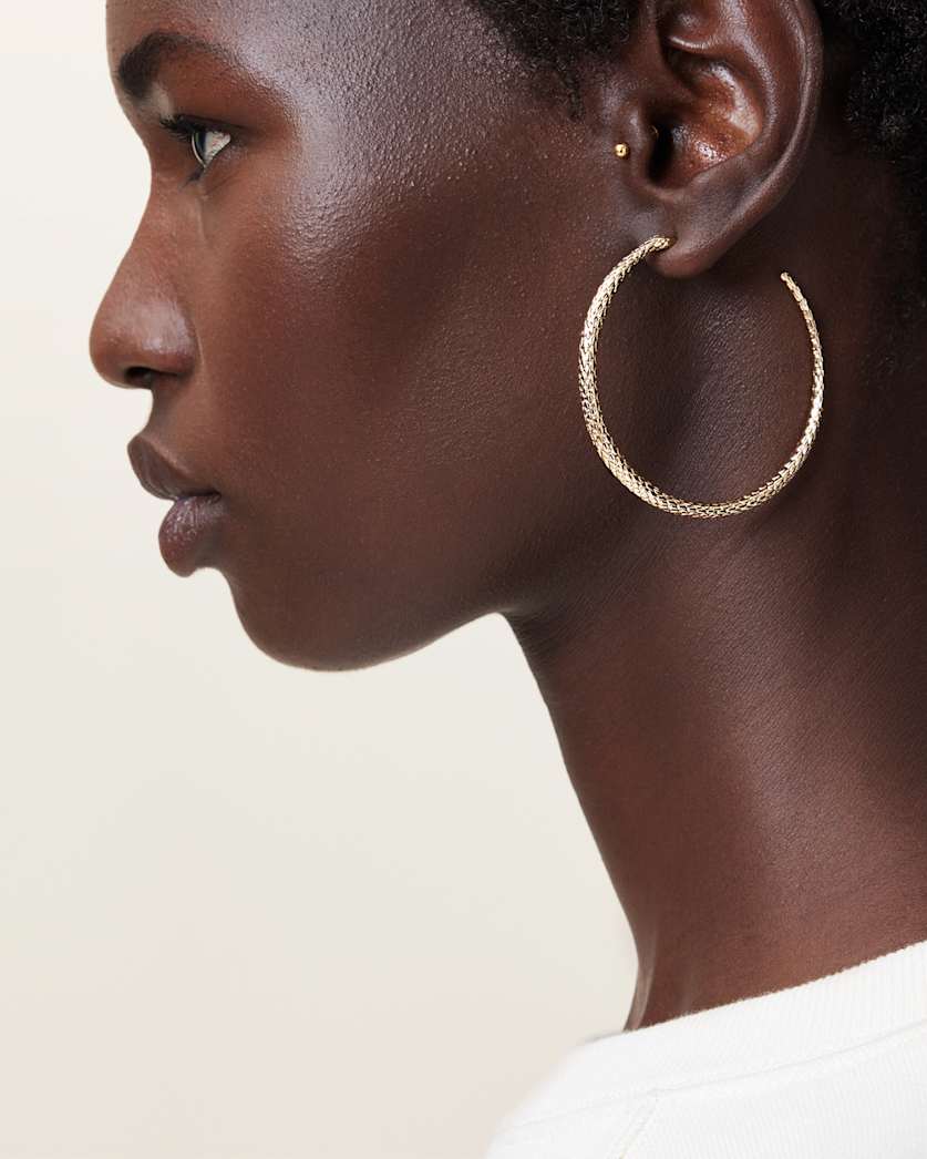 Serpent Large Hoop Earrings