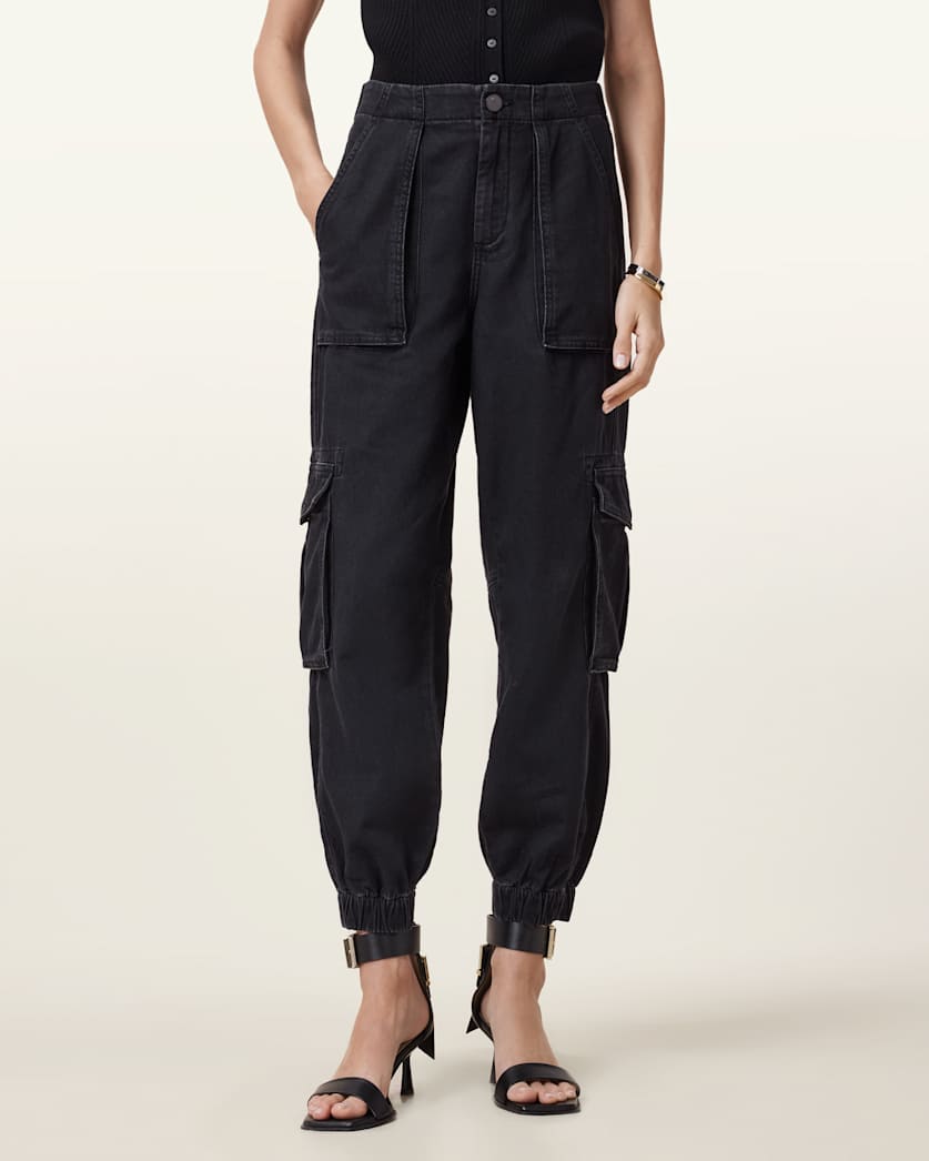 Freda Denim Cargo Trousers