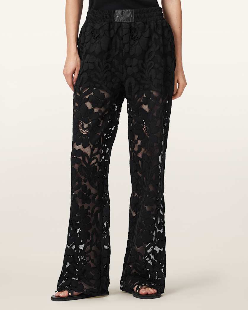 Amelie Straight Leg Lace Trousers