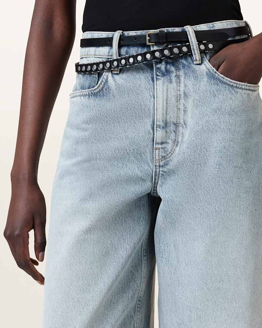 Tamsin Leather Studded Belt