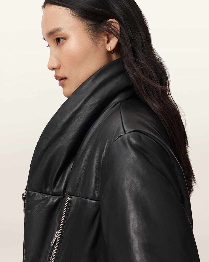 Lauren Leather Puffer Jacket