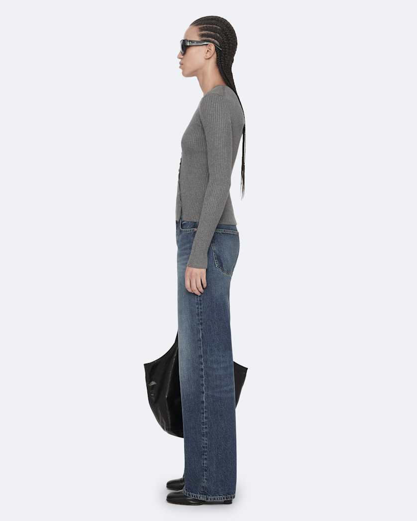 Cruz asymmetric button-front cardigan
