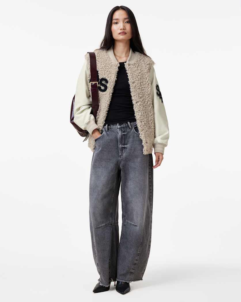 Valerie Shearling Patch Jacket