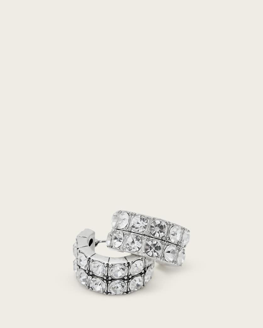 Gia Crystal Small Hoop Earrings