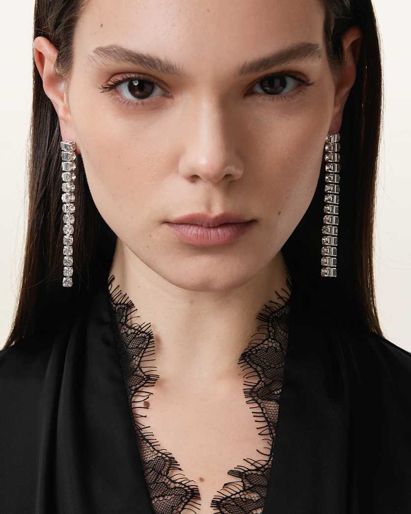 Gia Crystal Drop Earrings