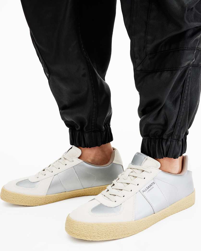 Jaimee Metallic Leather Trainers