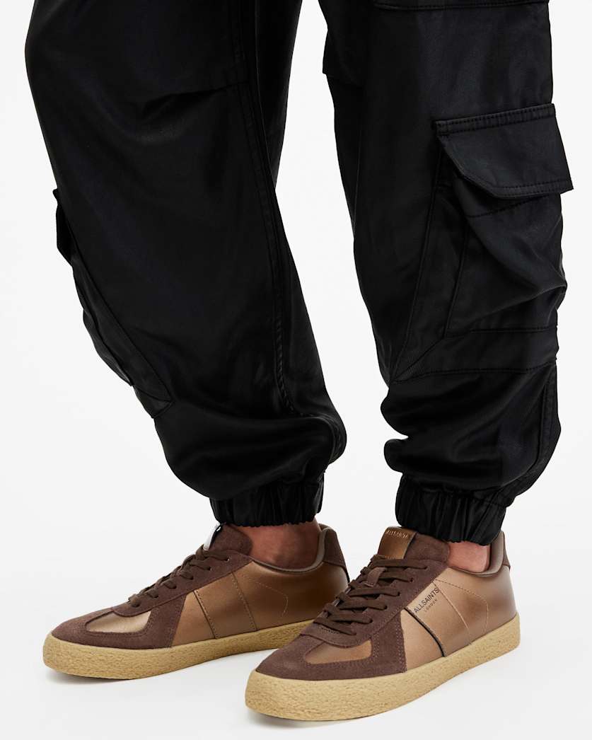 Jaimee Metallic Leather Trainers