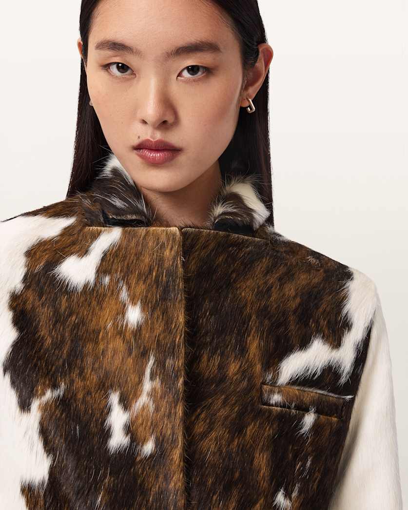 Apton Dapple Cowhide Blazer